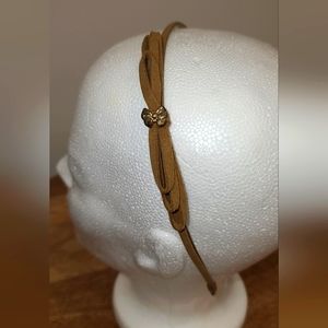 H&M suede headband In Tan